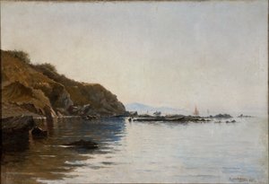 View of Mourillon, Toulon, France by Giovanni Battista Castagneto